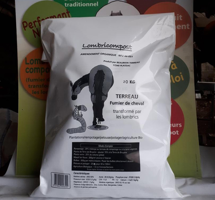 Vente lombricompost Plassac